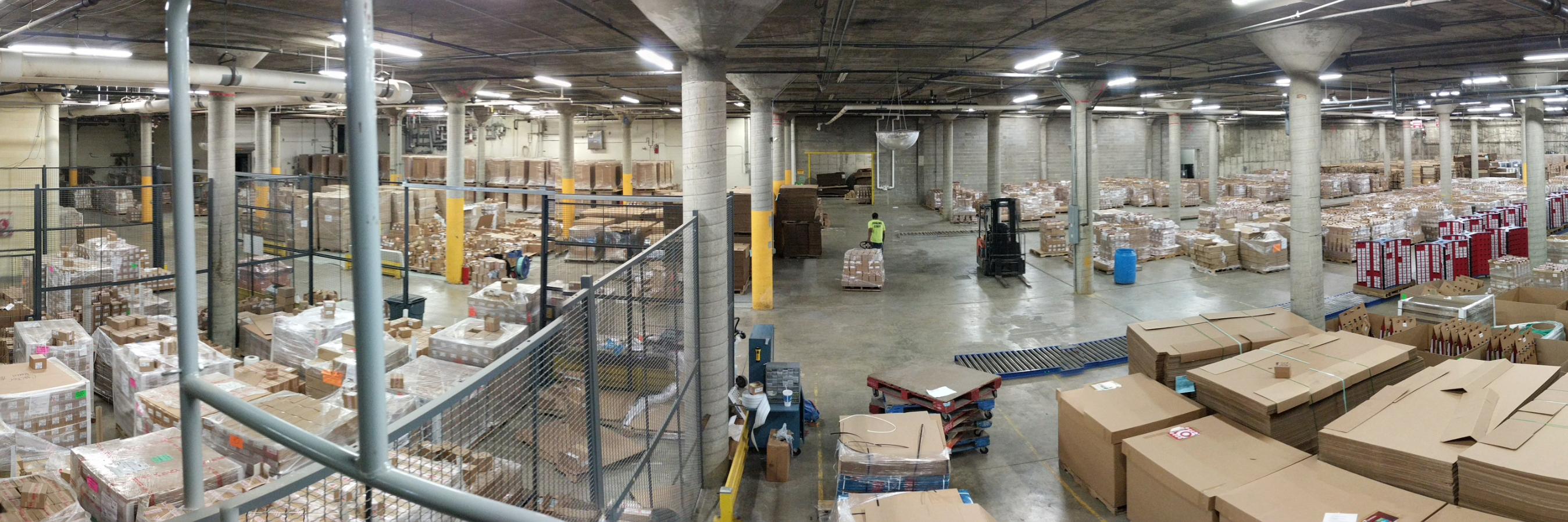 Warehouse panoramic photo